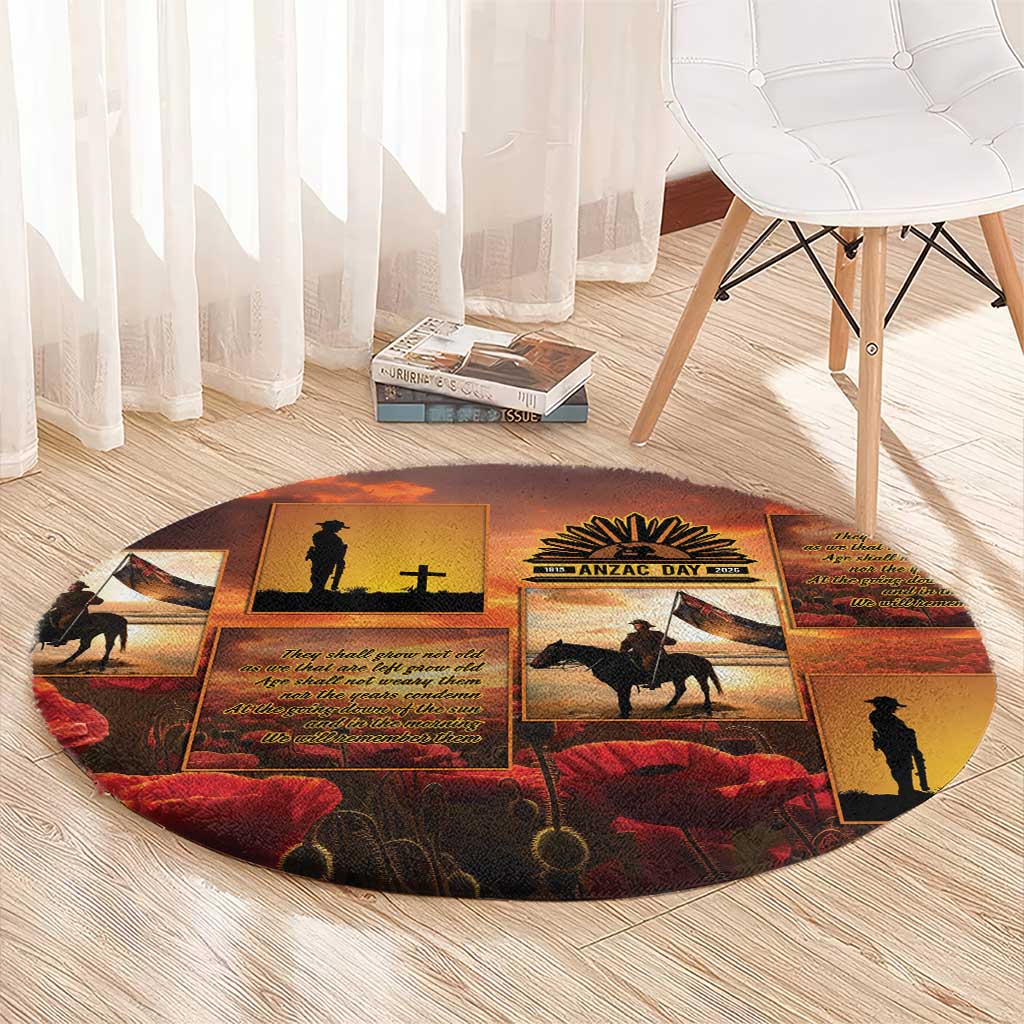 ANZAC Day Film Reel Lest We Forget Round Carpet Australia NZ Memorial LT9 - Polynesian Pride