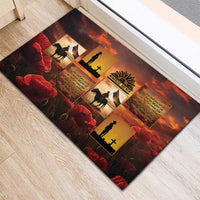 ANZAC Day Film Reel Lest We Forget Rubber Doormat Australia NZ Memorial LT9 - Polynesian Pride