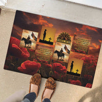 ANZAC Day Film Reel Lest We Forget Rubber Doormat Australia NZ Memorial LT9 - Polynesian Pride