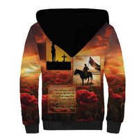 ANZAC Day Film Reel Lest We Forget Sherpa Hoodie Australia NZ Memorial