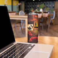 ANZAC Day Film Reel Lest We Forget Skinny Tumbler Australia NZ Memorial