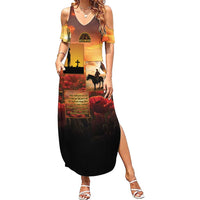 ANZAC Day Film Reel Lest We Forget Summer Maxi Dress Australia NZ Memorial