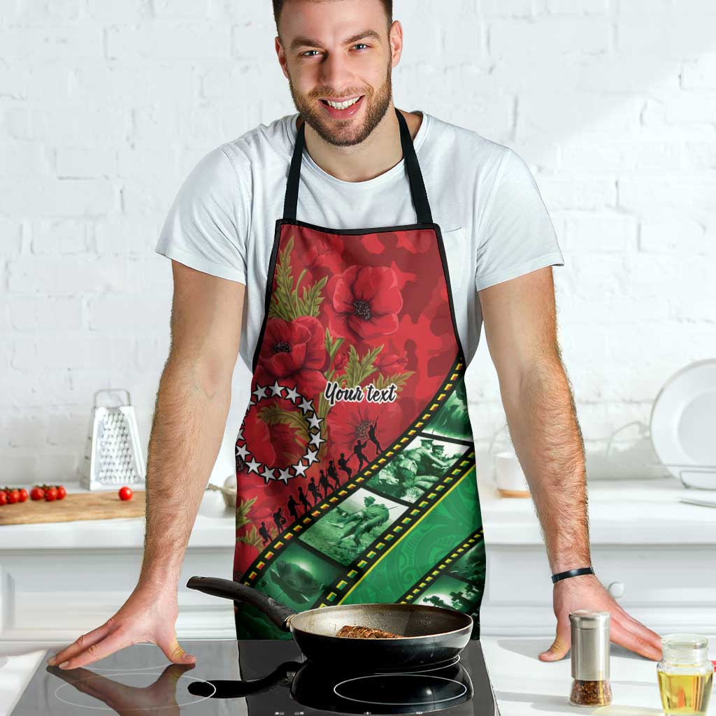 Personalised Cook Islands ANZAC 1915-2026 Filmstrip Apron Lest We Forget 25 April