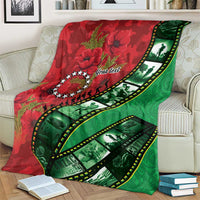 Personalised Cook Islands ANZAC 1915-2026 Filmstrip Blanket Lest We Forget 25 April