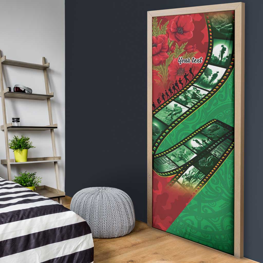 Personalised Cook Islands ANZAC 1915-2026 Filmstrip Door Cover Lest We Forget 25 April LT9 - Polynesian Pride