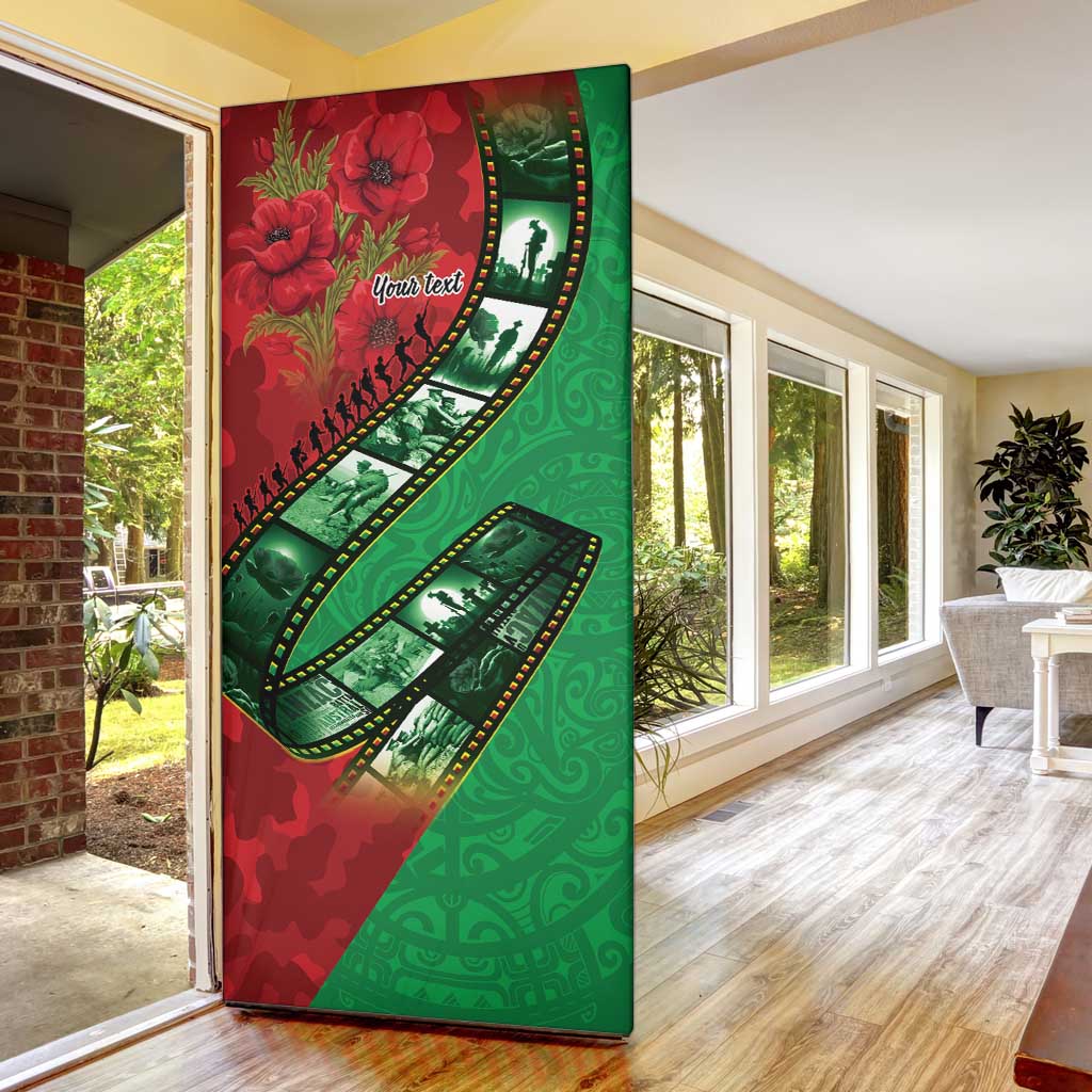 Personalised Cook Islands ANZAC 1915-2026 Filmstrip Door Cover Lest We Forget 25 April LT9 - Polynesian Pride