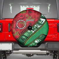 Personalised Cook Islands ANZAC 1915-2026 Filmstrip Spare Tire Cover Lest We Forget 25 April