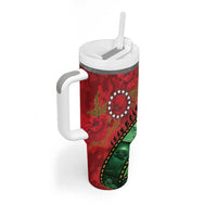 Personalised Cook Islands ANZAC 1915-2026 Filmstrip Tumbler With Handle Lest We Forget 25 April LT9 - Polynesian Pride
