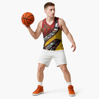 Personalised Niue ANZAC 1915-2026 Filmstrip Basketball Jersey Lest We Forget 25 April