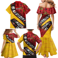 Personalised Niue ANZAC 1915-2026 Filmstrip Family Matching Mermaid Dress and Hawaiian Shirt Lest We Forget 25 April