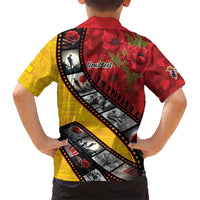 Personalised Niue ANZAC 1915-2026 Filmstrip Family Matching Summer Maxi Dress and Hawaiian Shirt Lest We Forget 25 April LT9 - Polynesian Pride