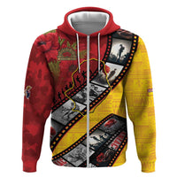 Personalised Niue ANZAC 1915-2026 Filmstrip Hoodie Lest We Forget 25 April