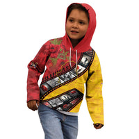 Personalised Niue ANZAC 1915-2026 Filmstrip Kid Hoodie Lest We Forget 25 April LT9 - Polynesian Pride