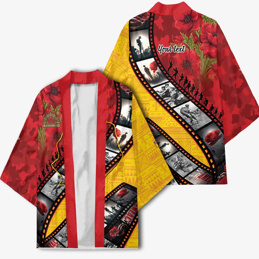 Personalised Niue ANZAC 1915-2026 Filmstrip Kimono Lest We Forget 25 April