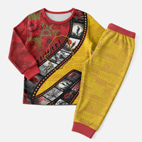 Personalised Niue ANZAC 1915-2026 Filmstrip Pajama Set Lest We Forget 25 April