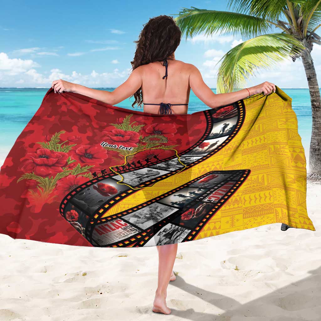 Personalised Niue ANZAC 1915-2026 Filmstrip Sarong Lest We Forget 25 April