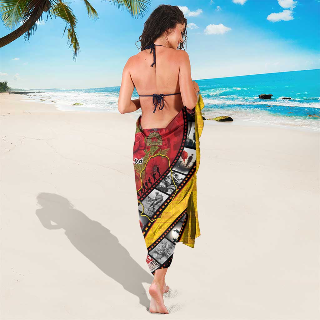 Personalised Niue ANZAC 1915-2026 Filmstrip Sarong Lest We Forget 25 April