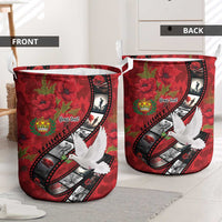 Personalised Tonga ANZAC 1915-2026 Filmstrip Laundry Basket Lest We Forget 25 April LT9 - Polynesian Pride