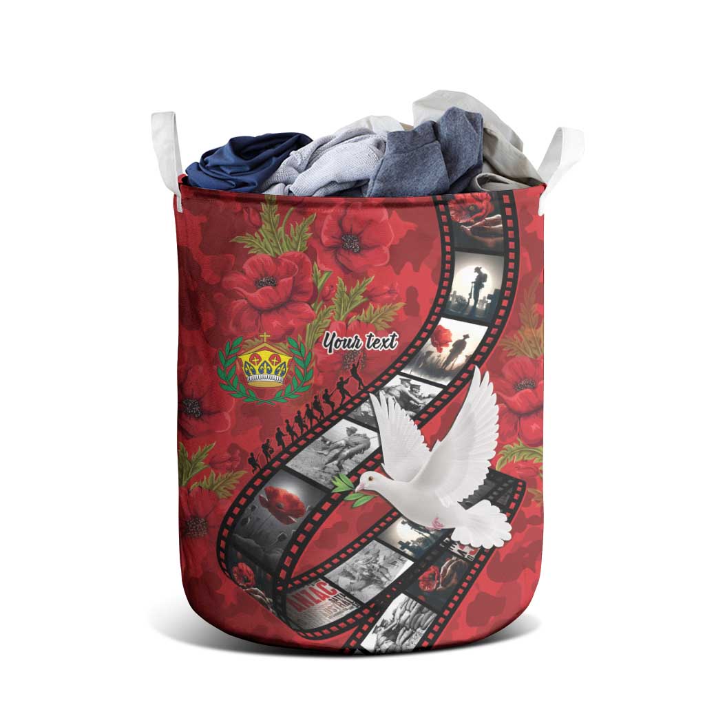 Personalised Tonga ANZAC 1915-2026 Filmstrip Laundry Basket Lest We Forget 25 April LT9 - Polynesian Pride