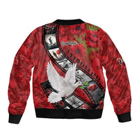 Personalised Tonga ANZAC 1915-2026 Filmstrip Bomber Jacket Lest We Forget 25 April