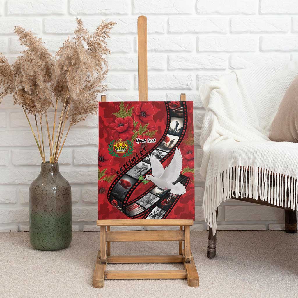 Personalised Tonga ANZAC 1915-2026 Filmstrip Canvas Wall Art Lest We Forget 25 April