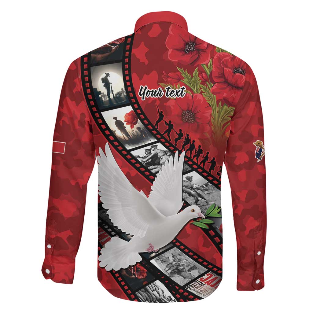 Personalised Tonga ANZAC 1915-2026 Filmstrip Family Matching Mermaid Dress and Hawaiian Shirt Lest We Forget 25 April