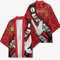 Personalised Tonga ANZAC 1915-2026 Filmstrip Kimono Lest We Forget 25 April LT9 - Polynesian Pride