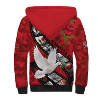 Personalised Tonga ANZAC 1915-2026 Filmstrip Sherpa Hoodie Lest We Forget 25 April LT9 - Polynesian Pride