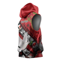 Personalised Tonga ANZAC 1915-2026 Filmstrip Sleeveless Hoodie Lest We Forget 25 April LT9 - Polynesian Pride
