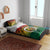 Personalised Vanuatu Yumi 44th Indipendens Dei Bedding Set Vanuatuan Broad Tusk with Polynesian Tribal