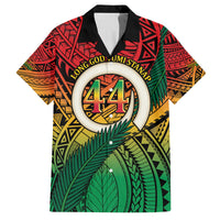 Personalised Vanuatu Yumi 44th Indipendens Dei Family Matching Long Sleeve Bodycon Dress and Hawaiian Shirt Vanuatuan Broad Tusk with Polynesian Tribal