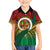 Personalised Vanuatu Yumi 44th Indipendens Dei Kid Hawaiian Shirt Vanuatuan Broad Tusk with Polynesian Tribal