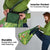 Polynesian Tribal Flower Tattoo Grocery Bag Special Lime Green Vibe