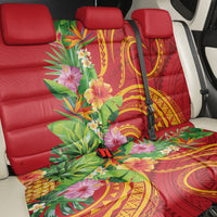 Polynesian Tribal Flower Tattoo Back Car Seat Cover Special Vermilion Vibe LT9