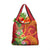 Polynesian Tribal Flower Tattoo Grocery Bag Special Vermilion Vibe