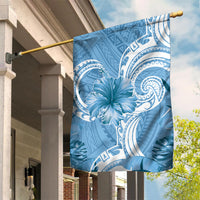 Polynesian Hibiscus Flower Tribal Garden Flag Blue Color LT9 House Flag Blue - Polynesian Pride