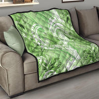 Polynesian Hibiscus Flower Tribal Quilt Lime Green Color LT9 - Polynesian Pride