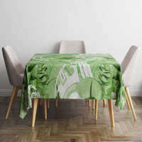 Polynesian Hibiscus Flower Tribal Tablecloth Lime Green Color LT9 - Polynesian Pride