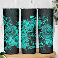 Turquoise Polynesian Tahiti Island Skinny Tumbler The Wave of Water