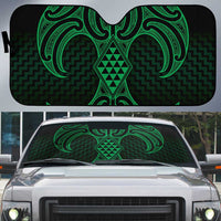 Kakariki Maori Ta Moko Poutama Art Auto Sun Shade - Polynesian Pride