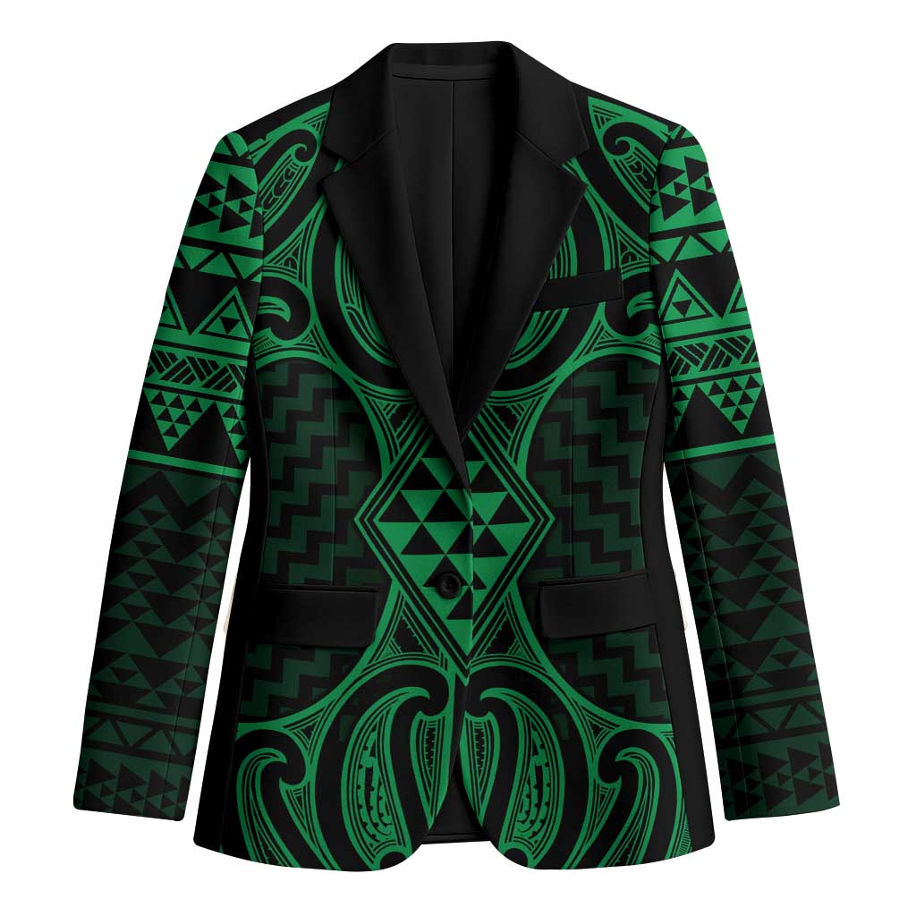 Kakariki Maori Ta Moko Poutama Art Blazer - Polynesian Pride