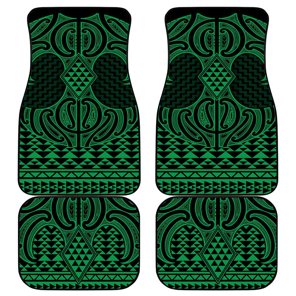 Kakariki Maori Ta Moko Poutama Art Car Mats