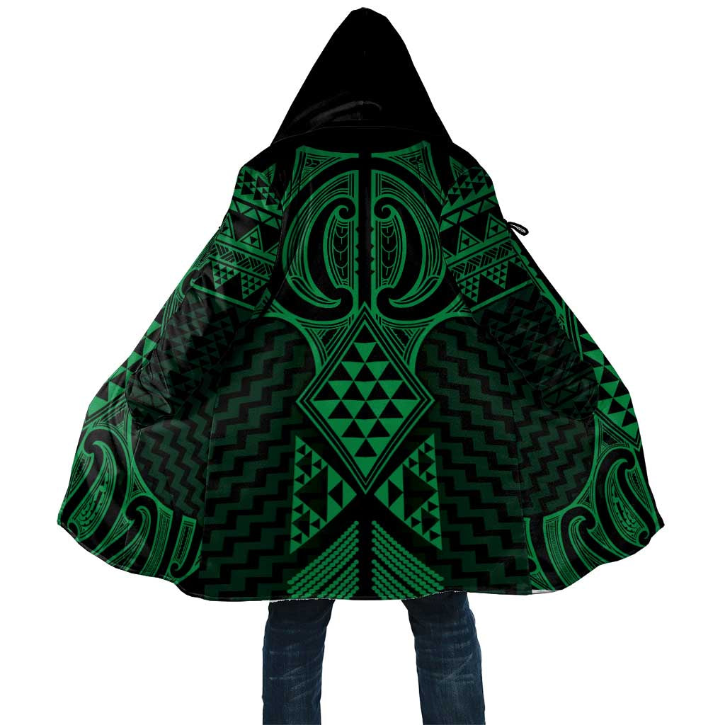 Kakariki Maori Ta Moko Poutama Art Cloak - Polynesian Pride