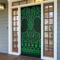 Kakariki Maori Ta Moko Poutama Art Door Cover - Polynesian Pride