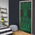 Kakariki Maori Ta Moko Poutama Art Door Cover - Polynesian Pride