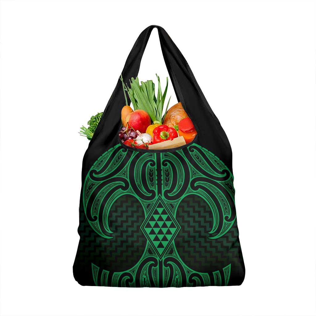 Kakariki Maori Ta Moko Poutama Art Grocery Bag