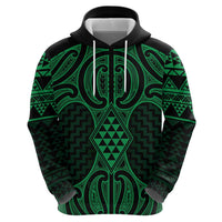 Kakariki Maori Ta Moko Poutama Art Hoodie
