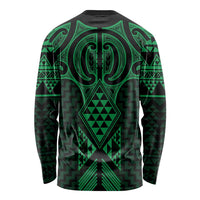 Kakariki Maori Ta Moko Poutama Art Long Sleeve Shirt