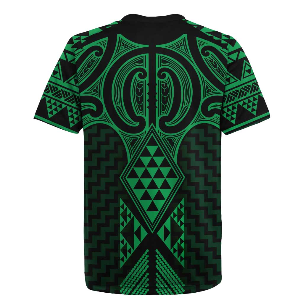 Kakariki Maori Ta Moko Poutama Art Rugby Jersey