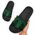 Kakariki Maori Ta Moko Poutama Art Slide Sandals - Polynesian Pride